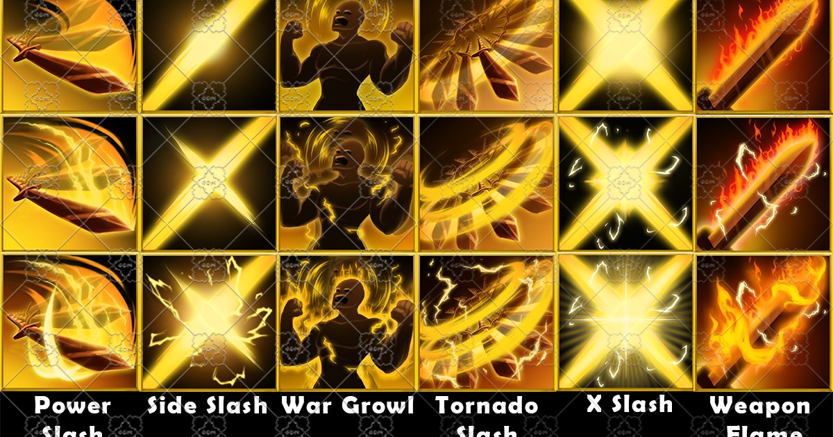 Fantasy Game Skills Icons Warrior Basic 2D Icons Unity Asset Store