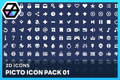 2D Icons - Picto Icon Pack 01