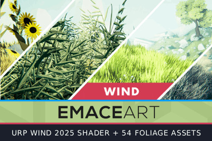 Stylized Vegetation Wind Shader URP 2025
