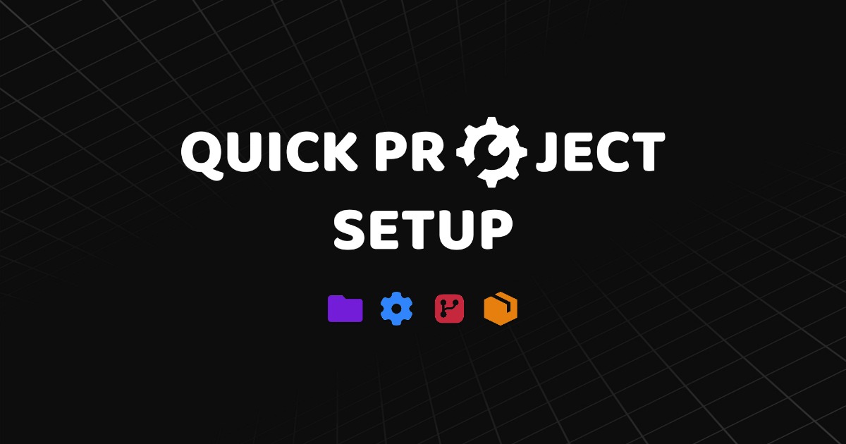 Quick Project Quick Project Setup - Fast & Clean Start | 유틸리티 도구 | Unity Asset Store