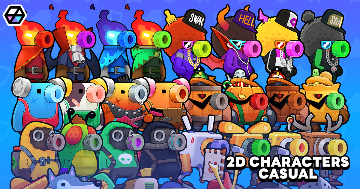 2D Characters - Casual | 2D Characters | Unity Asset Store