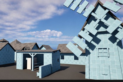 Medieval Village Blockout Modular Pack – 28 Assets for Fast Level Prototyping