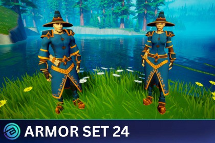 Wizard Armor Set - Stylized RPG