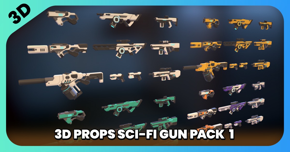 Unity Future Props 3D Props - Sci-Fi Gun | 3D Guns | Unity Asset Store