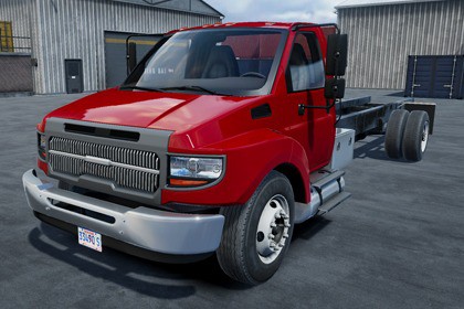 Modern cab chassis truck