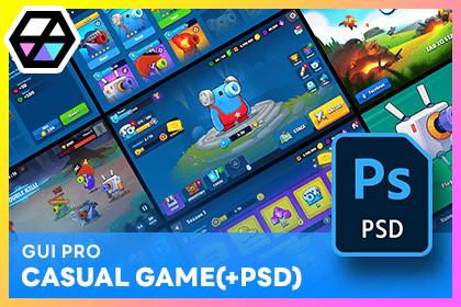 GUI Pro - Casual Game(+PSD)