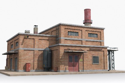 Industrial Factory Building – Variant 13