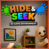 Stylized Hide & Seek Multiplayer Arena – Cartoon 3D Environment