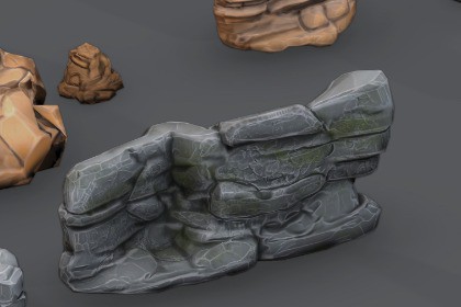 stylized rock
