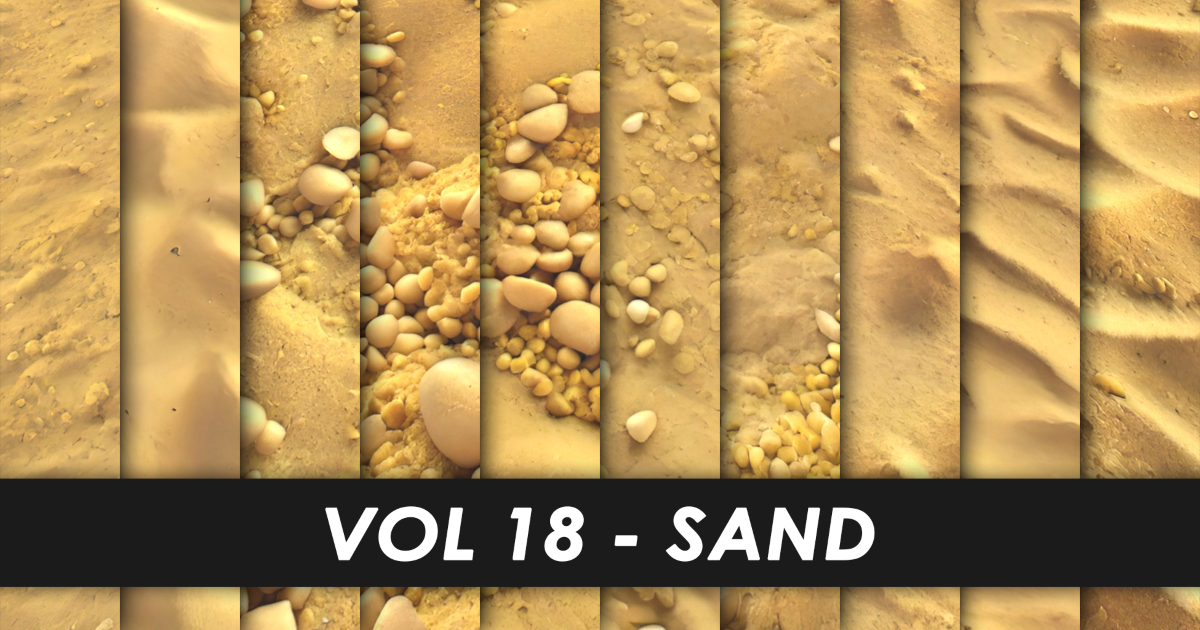 Realistic Textures - Vol 18 - Sand | 2D Textures & Materials | Unity ...