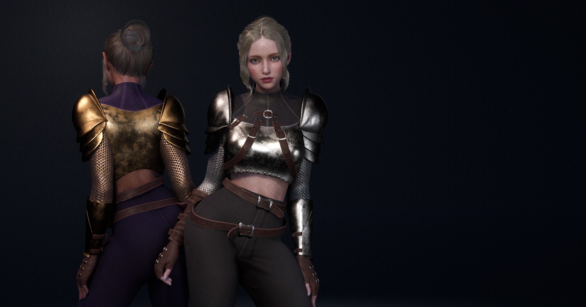 Customizable Warrior Girl Scarlett F2 Characters Unity Asset Store customizable-warrior-girl-scarlett-f2-characters-unity-asset-store