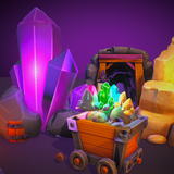Low Poly Mining Collection - Mine Props + Gems & Ore