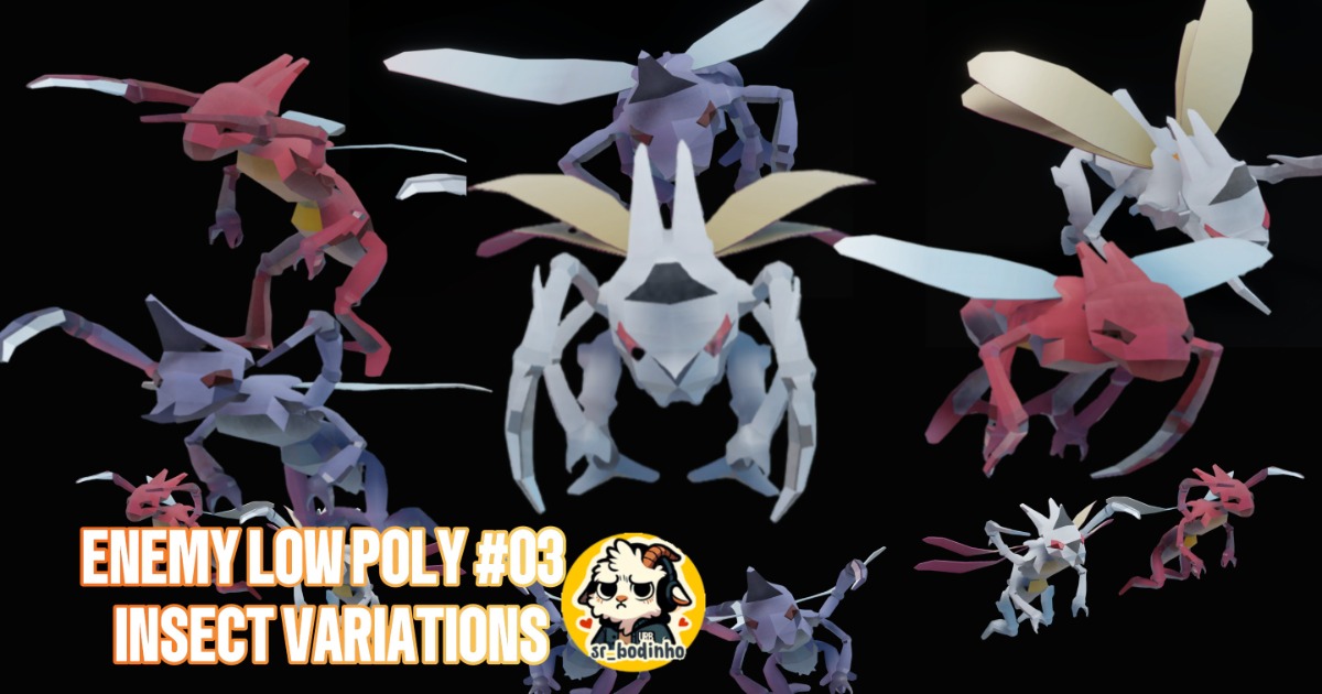Script Insect Movement Unity Enemy Lowpoly #3 Insect | 3D Creatures | Unity Asset Store