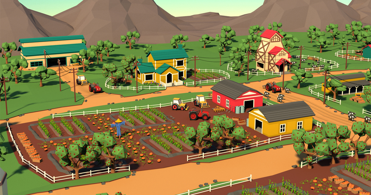 Farm Layout Unity Map Polygon Farm Pack | 3D Environments | Unity Asset Store