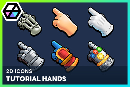 2D Icons - Tutorial Hands