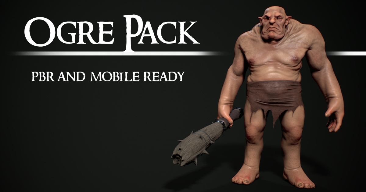 RPG - Ogre Pack - PBR/Mobile | 3D Creatures | Unity Asset Store