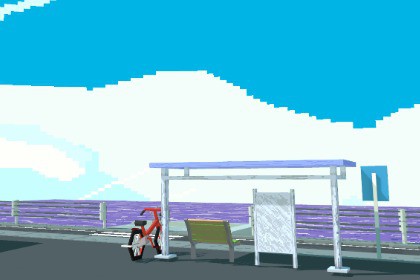 Low Poly Pixel World: Road to Kamakura