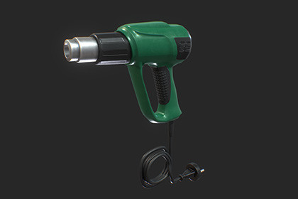 Heat Gun – Game-Ready 3D Model