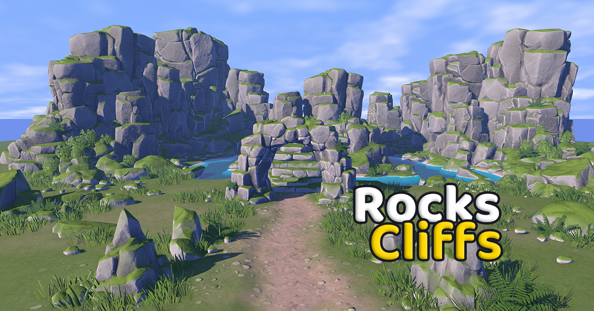 Stylized Nature - Rocks & Cliffs Pack | 3D 环境 | Unity Asset Store