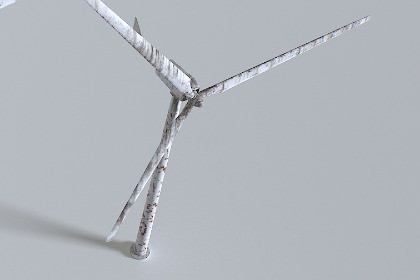 Rusty Rooftop Wind Turbine