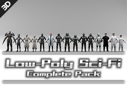 Low-Poly Sci-Fi Complete Pack
