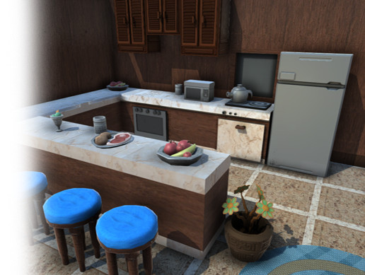 Unity Kitchen Masha Modern Kitchen Set | 3D Environments | Unity Asset Store