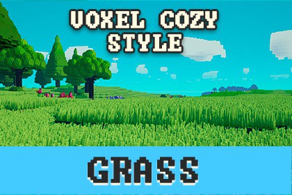 Cozy Stylized Voxel Grass – Full 3D Grass System for URP
