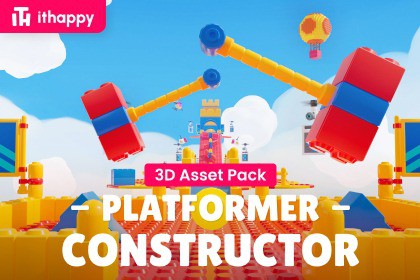 Platformer 7 Constructor - Low Poly 3D Models Pack