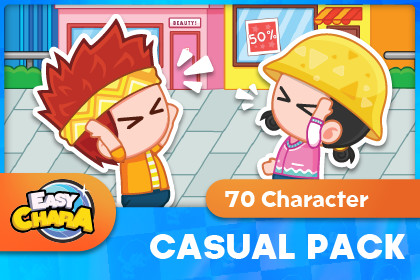 Casual 2D Character Pack – Easy Chara