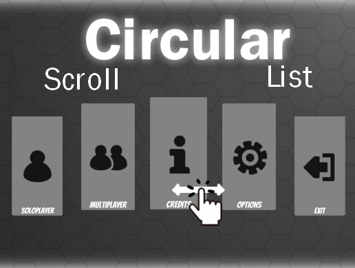 Circular Scroll List | GUI Tools | Unity Asset Store