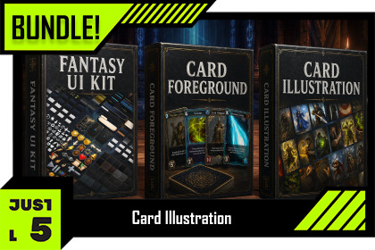 Fantasy RPG - Card Game UI Bundle