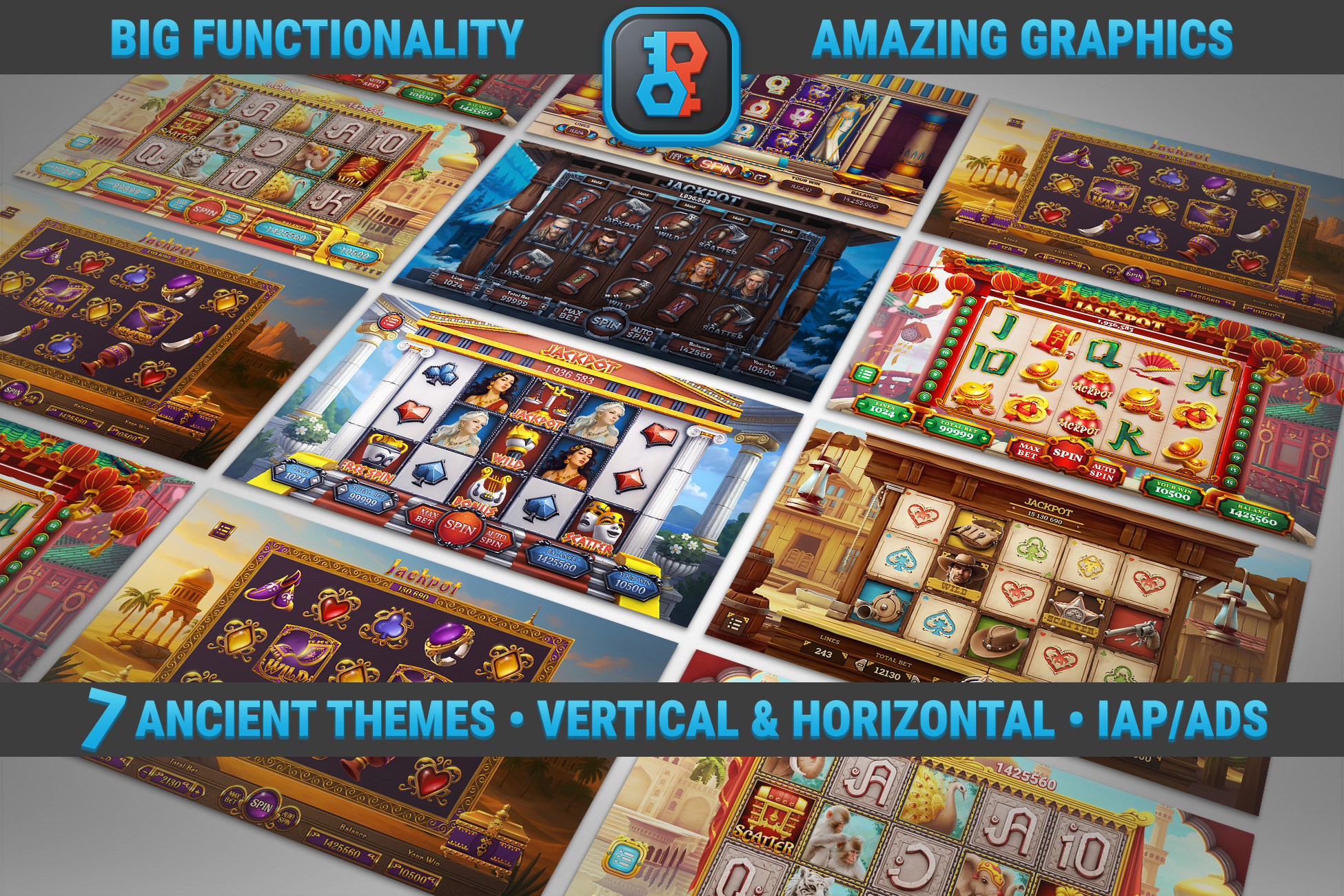 MK Slot Bundle • Ancient Civilizations Casino Template