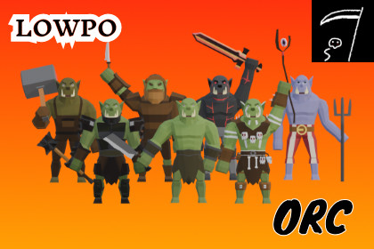 LOWPO: Orc – Low Poly Fantasy Character Pack