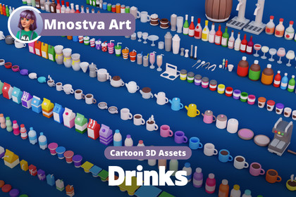 Cartoon Drinks & Beverages Pack