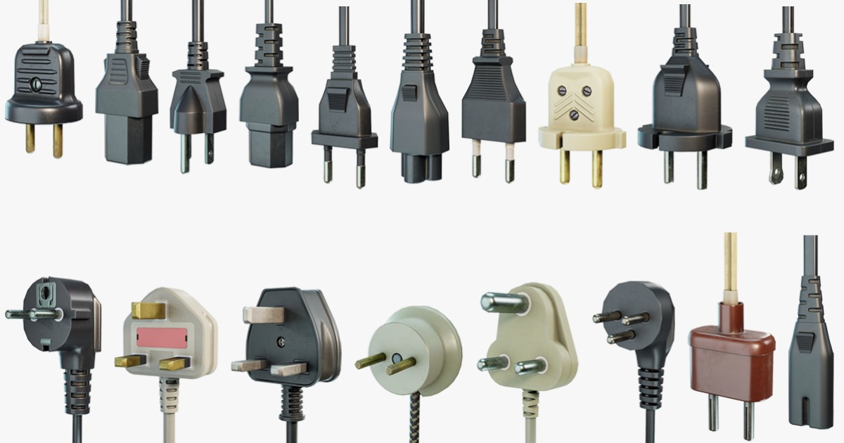 Electrical Plugs Collection | 3D Electronics | Unity Asset Store