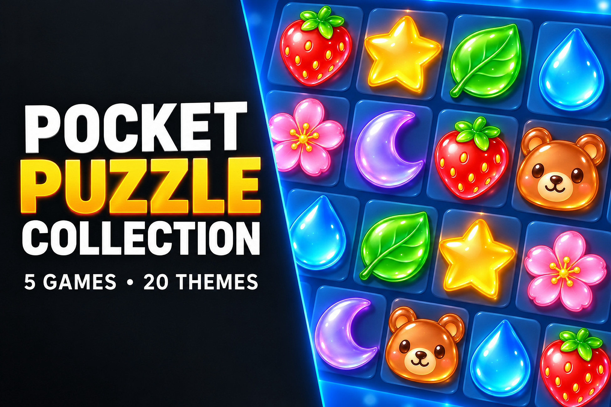 Pocket Puzzle Collection - 5 Games, 20 Themes