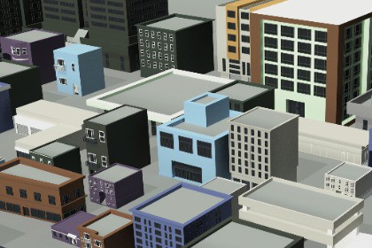 110+ low poly buildings pack