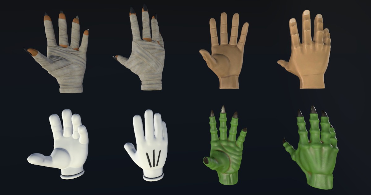 Stylized hands pack | 3D Humanoids | Unity Asset Store