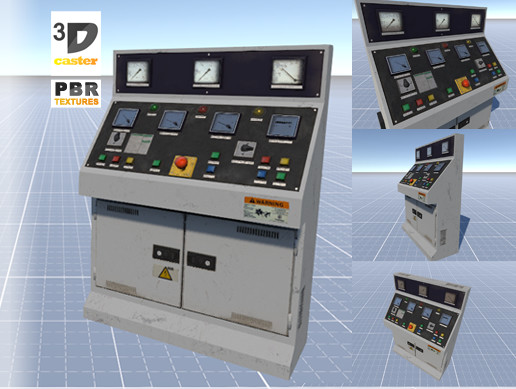 Unity Distribution Panel Control Desk Panel | 3D Electronics | Unity Asset Store