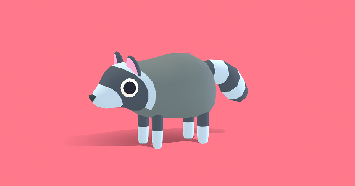 Raccoon - Quirky Series | 캐릭터 | Unity Asset Store