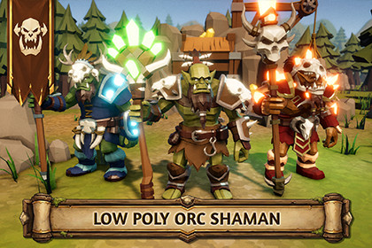 Low Poly Orc Shaman