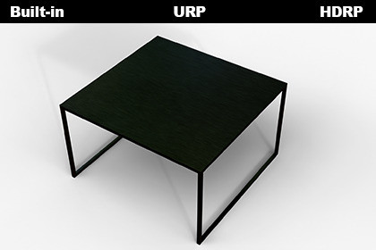 Simple Dark Square Accent Table 3d
