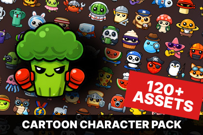 Cute Enemies Characters Icons Pack for Casual RPG Puzzle and Mobile Games
