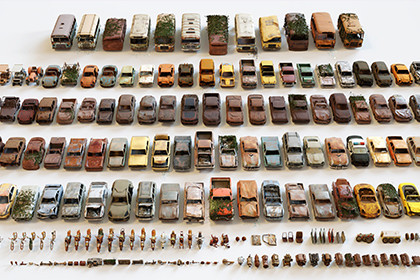 Old Abandoned Junk Rusty Vehicles 3d Game Ready Set (Car, Bus, Motorcycle, Bike)