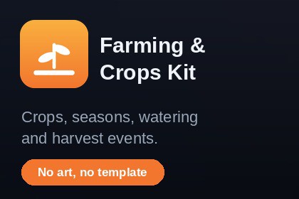 Farming & Crops Kit: Crops, Seasons, Growth & Harvest