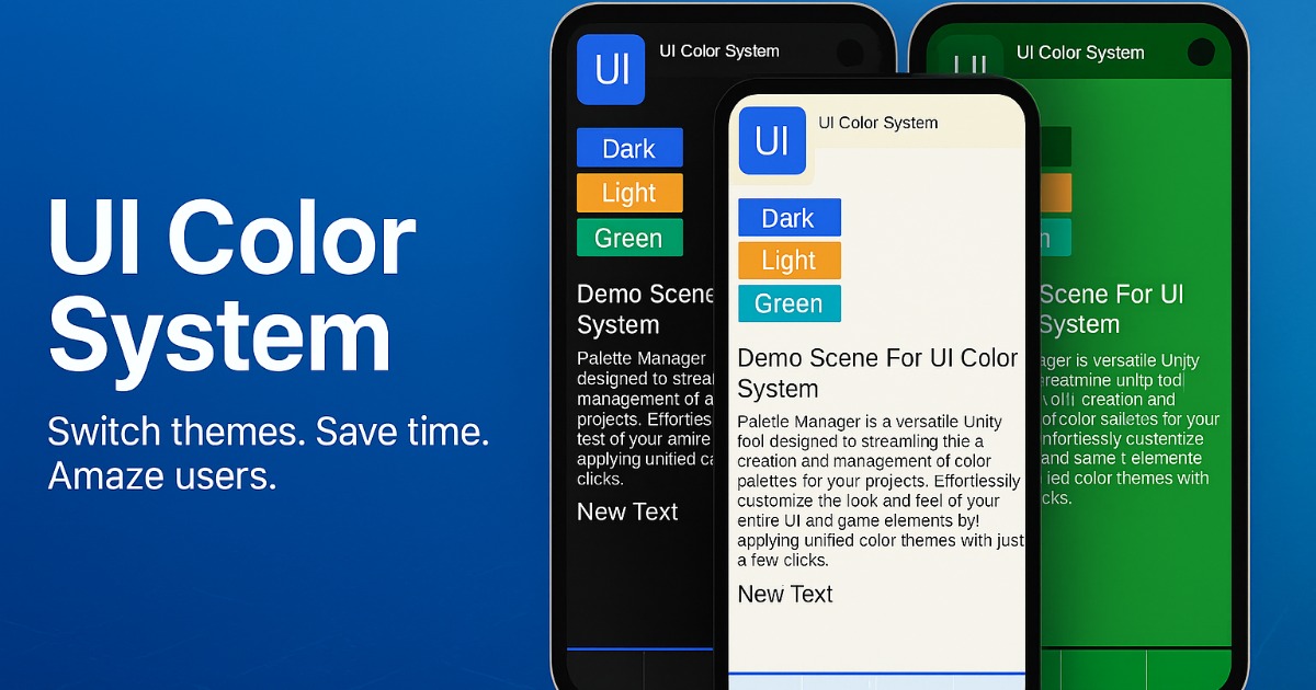 UI Color System | GUI Tools | Unity Asset Store