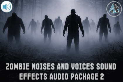 Zombie Noises And Voices Sound Effects Audio Package 2