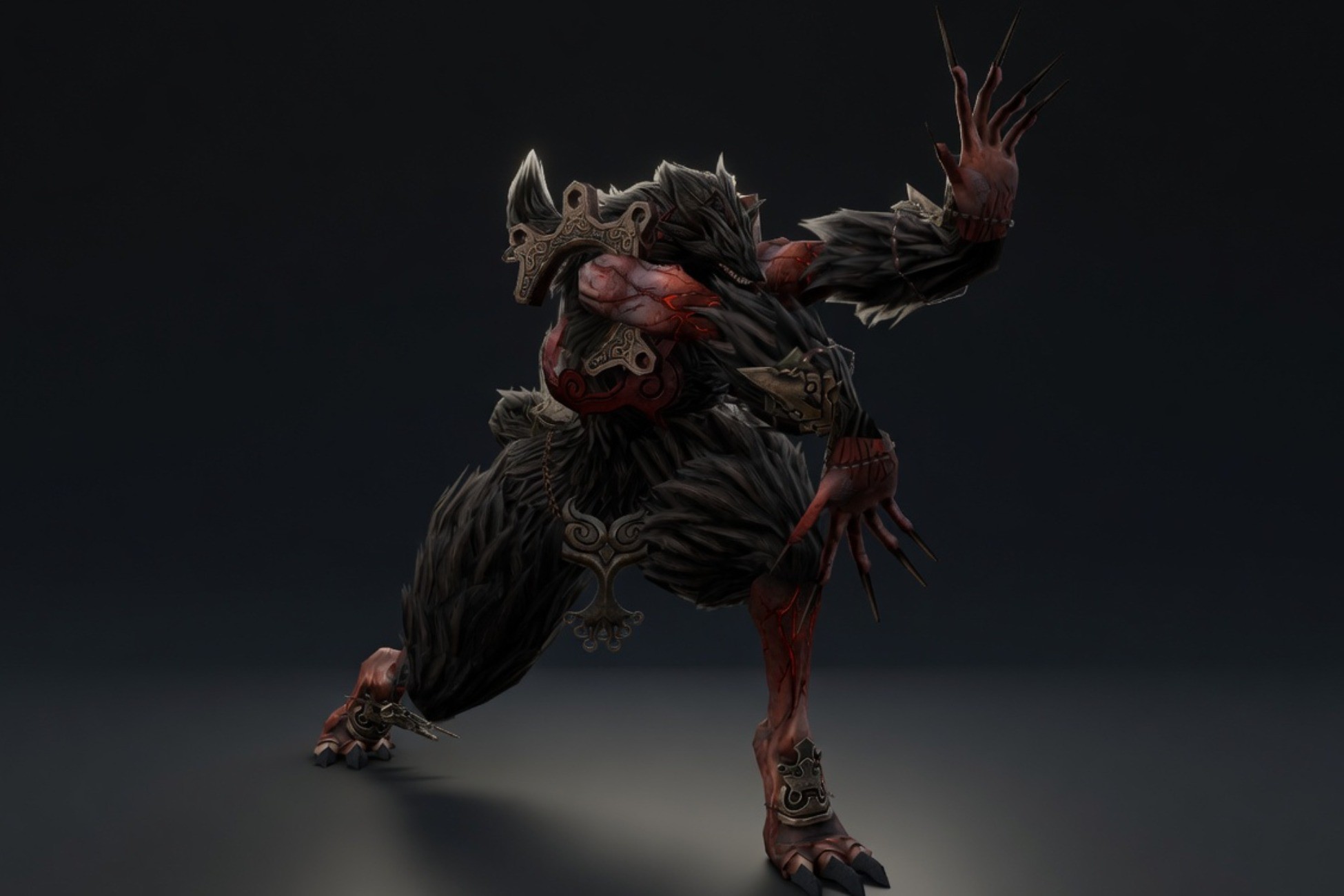 PBR Wolf man