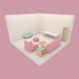 Cute Series: Living Room Furniture Pack Lite