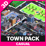 Casual Town Pack - 3D Modular Assets